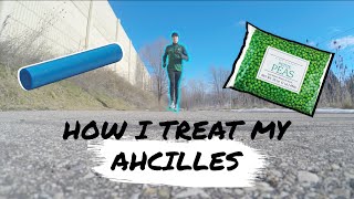 Insertional Achilles Tendonitis Routine  Haglunds Surgery Recovery [upl. by Maurilla641]