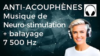 Acouphène musique de Neurostimulation bruit blanc 7500 Hz [upl. by Alekram]