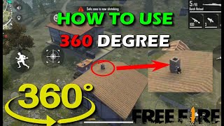 How to use 360 Degree in Garena Free Fire  360° in Free Fire  Trick [upl. by Urbano601]