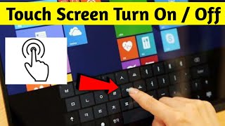 How To Disable and Enable Touchscreen in windows 10 Very Easy Dell Laptop [upl. by Marna]