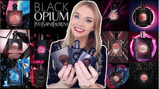 YVES SAINT LAURENT BLACK OPIUM PERFUME REVIEW  EVERY FRAGRANCE IN THE RANGE EXPLAINED  Soki London [upl. by Annamarie]