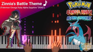 Zinnias Battle Theme Pokemon ORAS Piano Tutorial [upl. by Icnan]