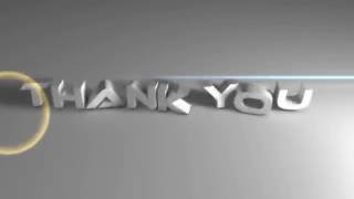 thank you text animation [upl. by Einiffit]