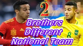 Thiago Alcántara  Rafinha Alcántara  2 Brothers Different National Team [upl. by Konstantine419]