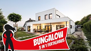 Bungalow für BestAger und Familien Genial geplantes 3 in 1 Fertighaus  Haustour Fingerhaus [upl. by Eiliak20]