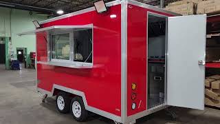 8 X 12 Food Concession Trailer Fully Loaded With Every Option [upl. by Holey]