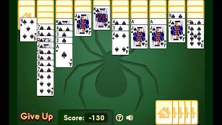 Spider Solitaire  pasjans pająk  zasady gry  Lets Play [upl. by Lillie]