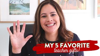 My 5 FAVORITE Teacher Gift Ideas  easy teacher gifts for the classroom teacher [upl. by Alehtse981]