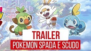 Pokémon Spada e Scudo  Trailer di annuncio [upl. by Dahcir]