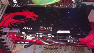 Msi Gtx 970 backplate installation [upl. by Meurer]