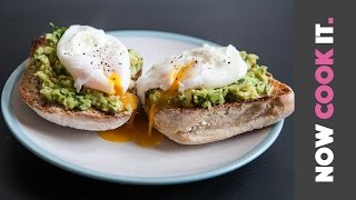 Avocado Toast With Poached Eggs Recipe  Sorted Food [upl. by Suter]