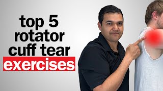 Top 5 Rotator Cuff Tear Exercises to Heal and Avoid Surgery [upl. by Ettedualc763]