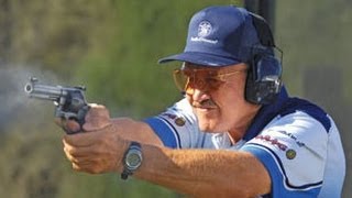 Fastest shooter EVER Jerry Miculek World record 8 shots in 1 second amp 12 shot reload HD [upl. by Noryv942]