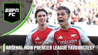 Arsenal vs Leicester REACTION Arteta’s side now favourites to win the Premier League  ESPN FC [upl. by Crean]