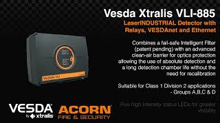 Vesda Xtralis VLI885 LaserINDUSTRIAL Detector with Relays VESDAnet and Ethernet  Acorn Fire [upl. by Ausoj667]