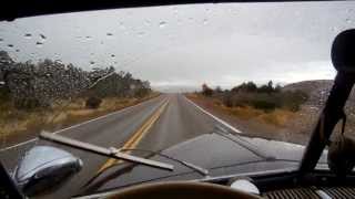 1947 Ford vacuum operated windshield wipers in rain and snow [upl. by Witty654]