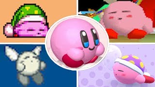 Evolution of Kirby Deaths amp Game Overs 1991  2018 [upl. by Arikahc]