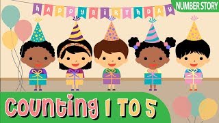 Counting 1 to 5  Lets Count Numbers  Sing Along with Hogi  Shapes and Adventure Pinkfong amp Hogi [upl. by Diantha]