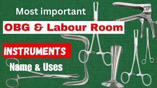 Instruments used in gynac OPD and labour room  OBG instrument  nursing video [upl. by Matrona895]