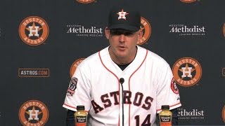 SFHOU Hinch on McHugh 81 loss to the Giants [upl. by Ahsyla]