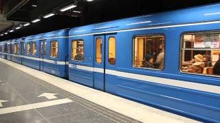 Tunnelbana  Stockholm subway  C14  Västra skogen [upl. by Nithsa]