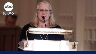 Amy Carter reads 75yearold letter from her dad Jimmy Carter at tribute for Rosalynn Carter [upl. by Wolenik]