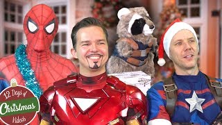 AVENGERS CHRISTMAS GIFT SWAP  SpiderMan Iron Man  TheSeanWardShow [upl. by Saunder741]