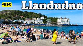 Wales CONWY Town Centre and LLANDUDNO Seafront WALK TOUR United Kingdom UK 4K [upl. by Fabrin]