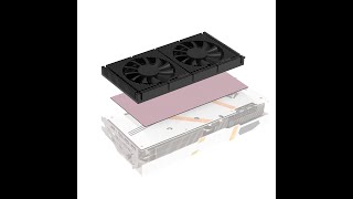 PANOMOUNTS GPU Backplate Memory Radiator Aluminum Heatsink Cooler Gigabyte aorus master 3070 8gb [upl. by Ordway]