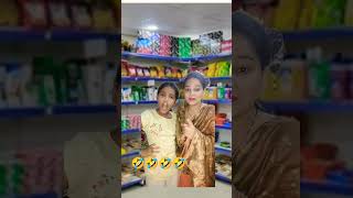 Aunty ko girahi diya🤣🤣 sorts comedy funny shopping trending [upl. by Vacla]