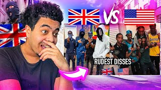 American Reacts To RUDEST Drill Disses UK vs US SHOCKING 😳 [upl. by Neelhtac]