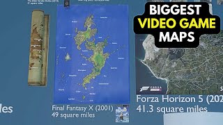 BIGGEST Video Game Maps Size Comparison 2023  MagnitudeLux [upl. by Htebharas]