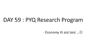 DAY 59  Try these AMAZING PYQs  EASY ECONOMY  UPSC CSE 2024 [upl. by Dnomde539]