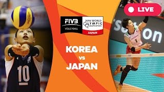 Korea v Japan  2016 Womens World Olympic Qualification Tournament [upl. by Tanaka]