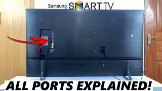 Samsung Q60C Smart TV  All The Ports at The Back Explained [upl. by Cristie]