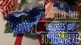 DIY Dollar Tree Corsages and Boutonnieres [upl. by Lunsford682]