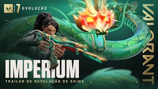 ASCENSÃO DOS REISDRAGÕES  Trailer de Revelação de Skins Imperium – VALORANT [upl. by Anitnoc235]