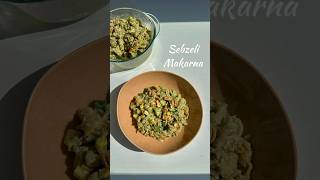 Sebzeli soslu makarna 🍝 diyet hediye makarna keşfet tarif reklam diyetisyen pazar food [upl. by Akirdnuhs]