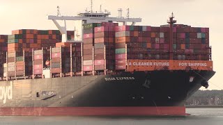 BUSAN EXPRESS 2024 BUILD HAPAG LLOYD CONTAINER SHIP SOUTHAMPTON 180924 [upl. by Jimmy]