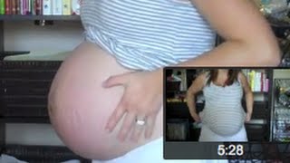 37 Weeks 4 Days Pregnant Belly Baby Buy amp Update [upl. by Soelch984]