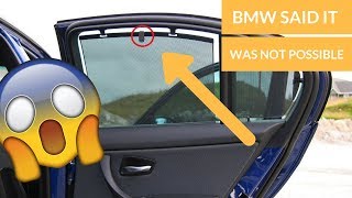 RETROFITTING SUNSHADES IN ANY BMW E90E91E92E93 [upl. by Kile755]