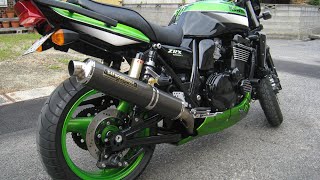 Kawasaki ZRX1200R 【ヨシムラサイクロン チタン amp カーボンマフラー】 [upl. by Nikolos]