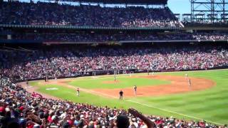 Tomahawk Chop after the D Lee homerun [upl. by Annohsed184]