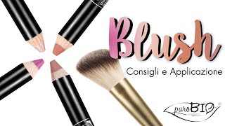 Tutorial BLUSH  puroBIO cosmetics ENG subtitle FR soustitres [upl. by Mackenzie]