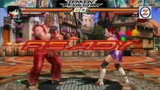 Tekken Revolution  Kunimitsu Me vs Paul Dippy Comics [upl. by Nosro]