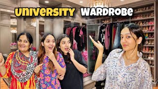 My University Wardrobe Tour 😍 Back to University Shopping 🛍️  Dost Ney Surprise Dia😭Sistrology [upl. by Nagiem]