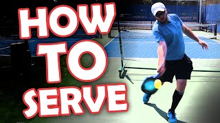 How to serve in pickleball  basic to advanced technique [upl. by Aurthur]