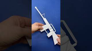 Paper Gun M16  Paper Crafts Gun M16  DIY Gun M16 papergun [upl. by Zurkow]