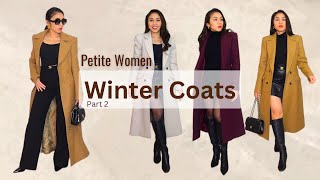 Winter Coats  PETITE Women Part 2 Karen Millen amp Mango  FallWinter Footwear  Fashion tips [upl. by Ganley]