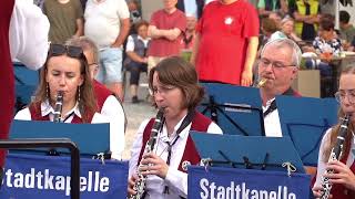 Stadtkapelle Kulmbach quotDie Regimentskinderquot Platzkonzert 25072024 [upl. by Rodablas]